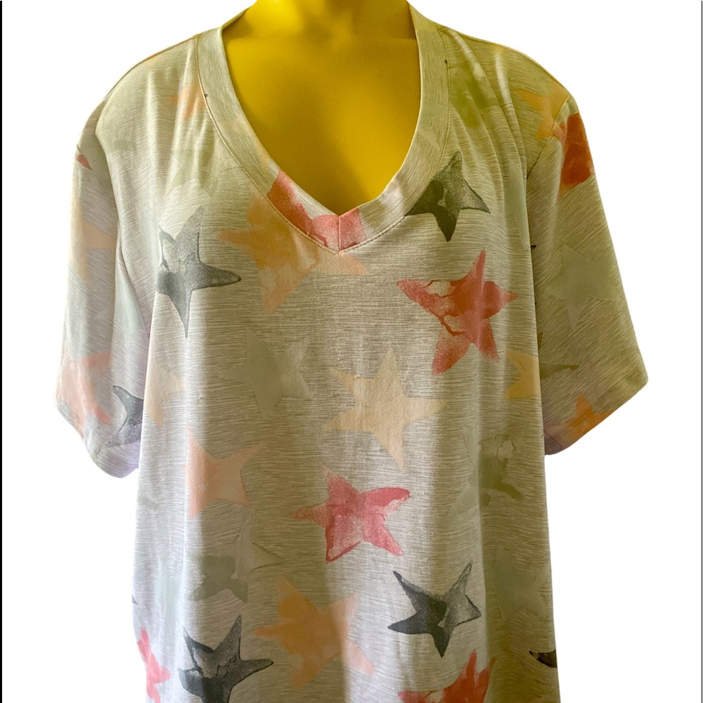 Patriotic Themed Ladies Lounge Top New